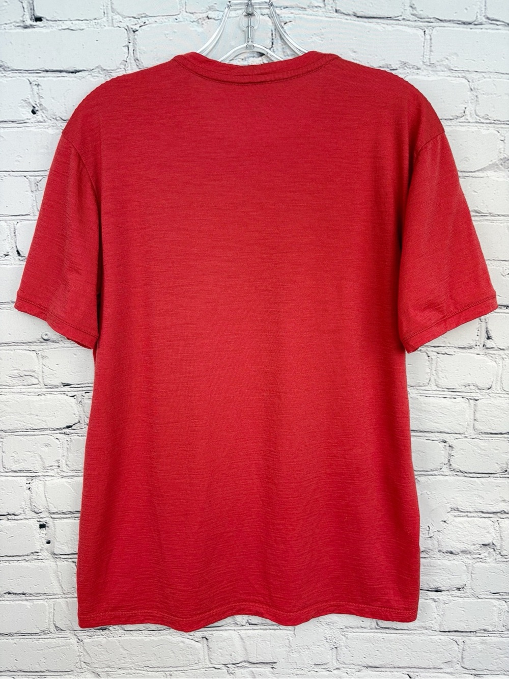 Icebreaker Merino 150 Tech Lite Short-Sleeve Graphic Tee Red Sz M - Picture 6 of 10
